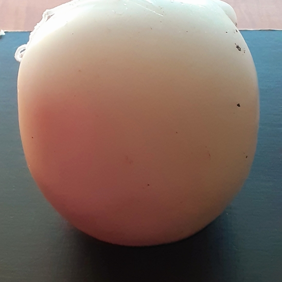 Halloween Decor Bleeding Skull Wax Candle White - Picture 6 of 9